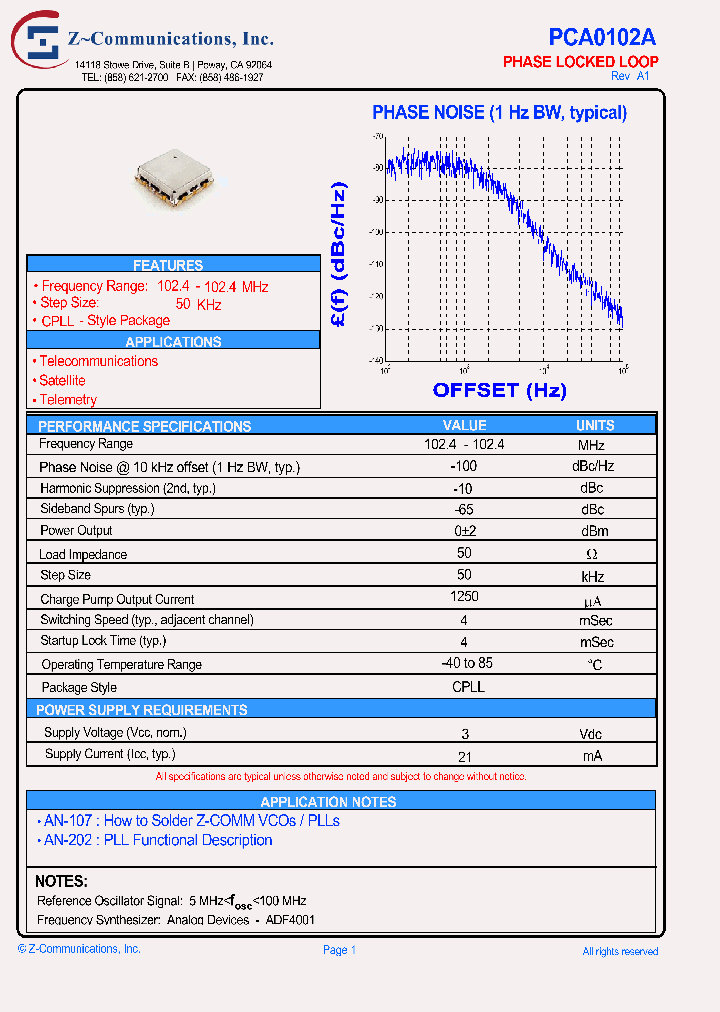 PCA0102A10_3707700.PDF Datasheet