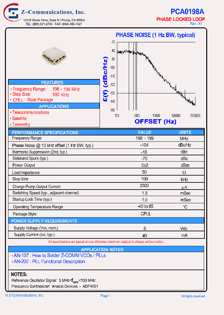 PCA0198A10_3707704.PDF Datasheet