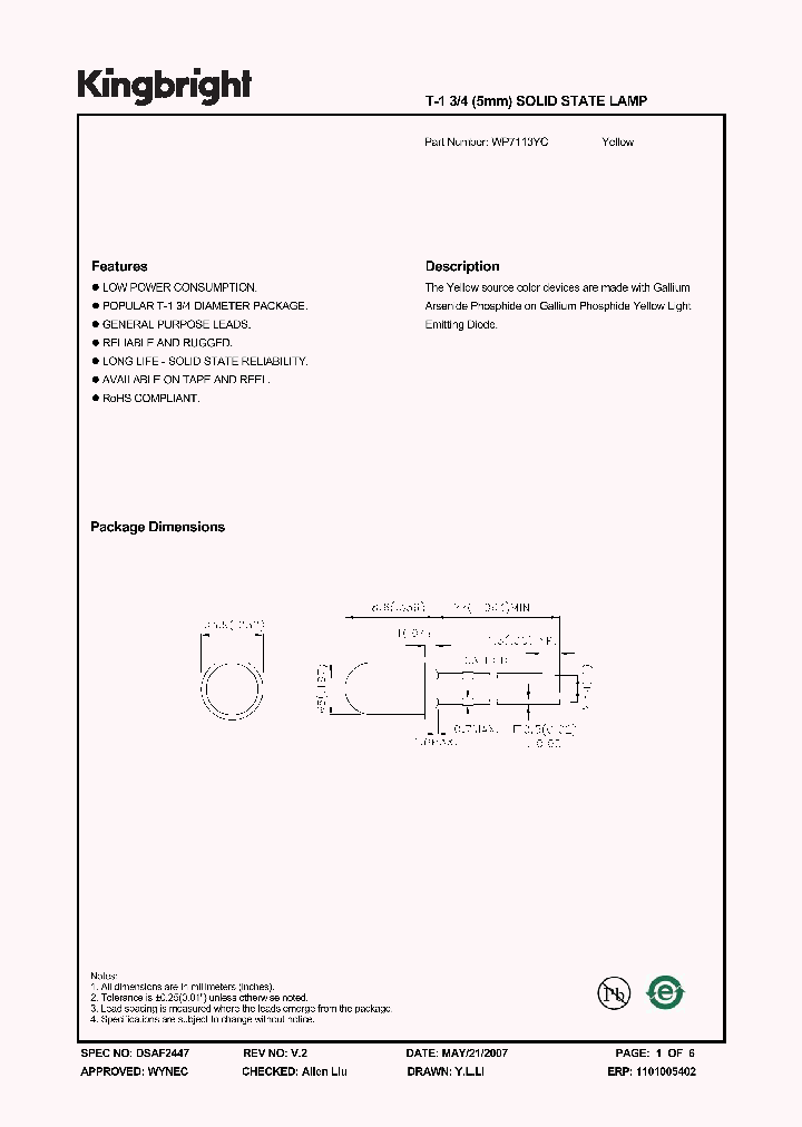 WP7113YC_3710413.PDF Datasheet