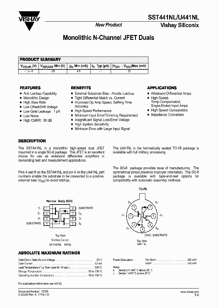 SST441NL_3712695.PDF Datasheet