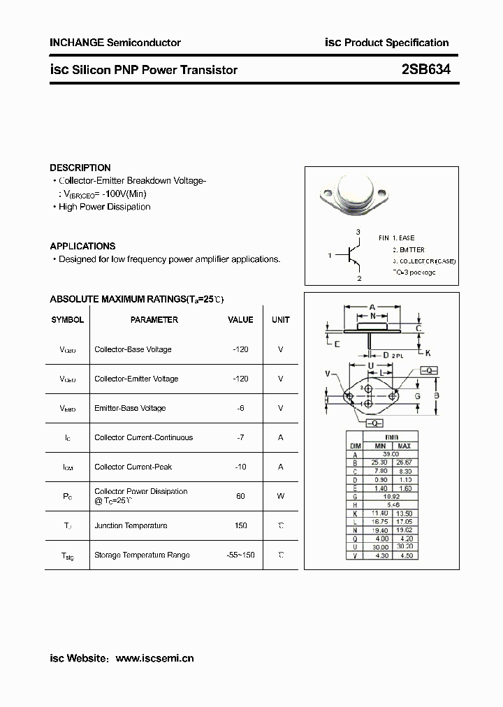 2SB634_3712989.PDF Datasheet