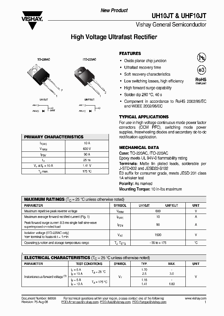 UHF10JT-E3-45_3718542.PDF Datasheet