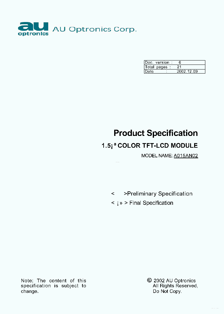 A015AN02_3720990.PDF Datasheet