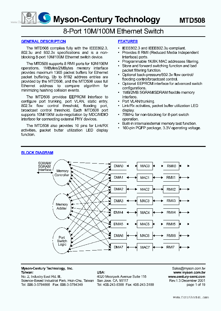 MTD508_3721210.PDF Datasheet