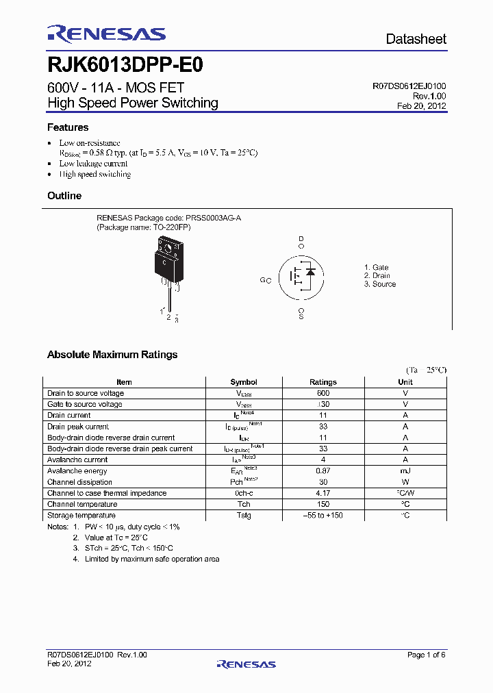 RJK6013DPP-E0_3721593.PDF Datasheet