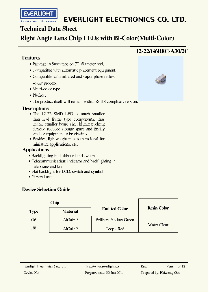 12-22-G6R8C-A30-2C11_3722403.PDF Datasheet