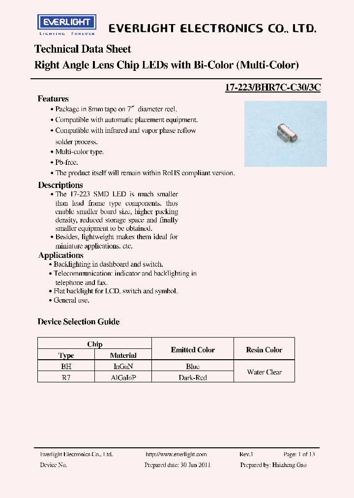17-223-BHR7C-C30-3C11_3722706.PDF Datasheet