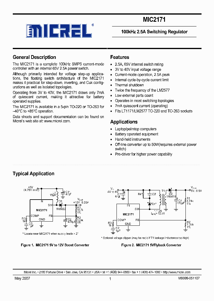 MIC2171WU_3723281.PDF Datasheet