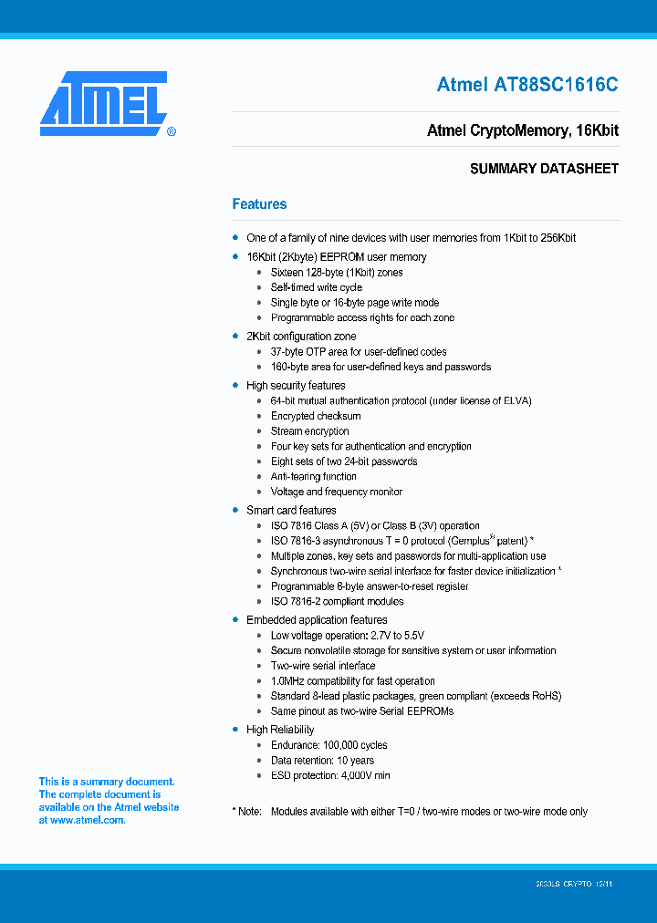 AT88SC1616C-MPTG_3723761.PDF Datasheet