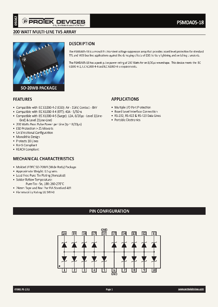PSMDA05-18_3730692.PDF Datasheet