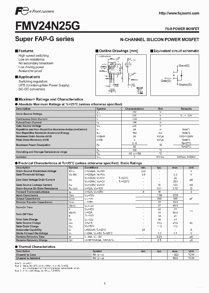 FMV24N25G_3742922.PDF Datasheet
