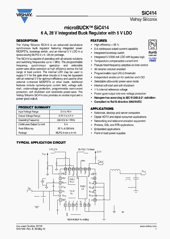 SIC414CD-T1-GE3_3743120.PDF Datasheet