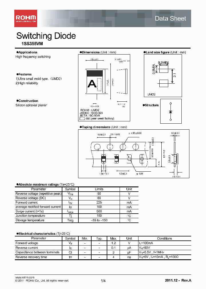 1SS355VM_3747872.PDF Datasheet