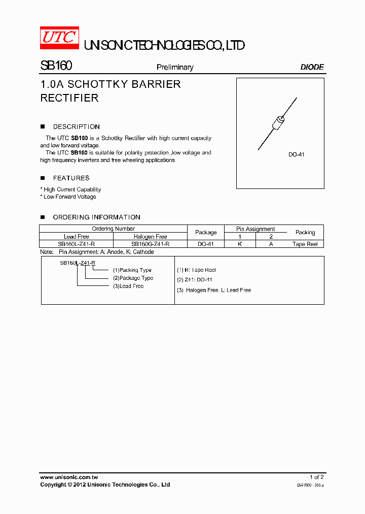 SB160L-Z41-R_3747994.PDF Datasheet