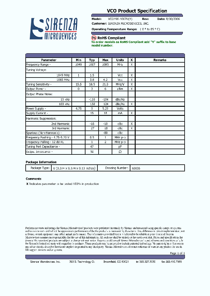 VCO190-1067U_3765200.PDF Datasheet
