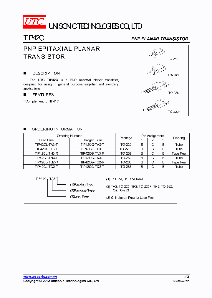 TIP42CG-TA3-T_3770413.PDF Datasheet