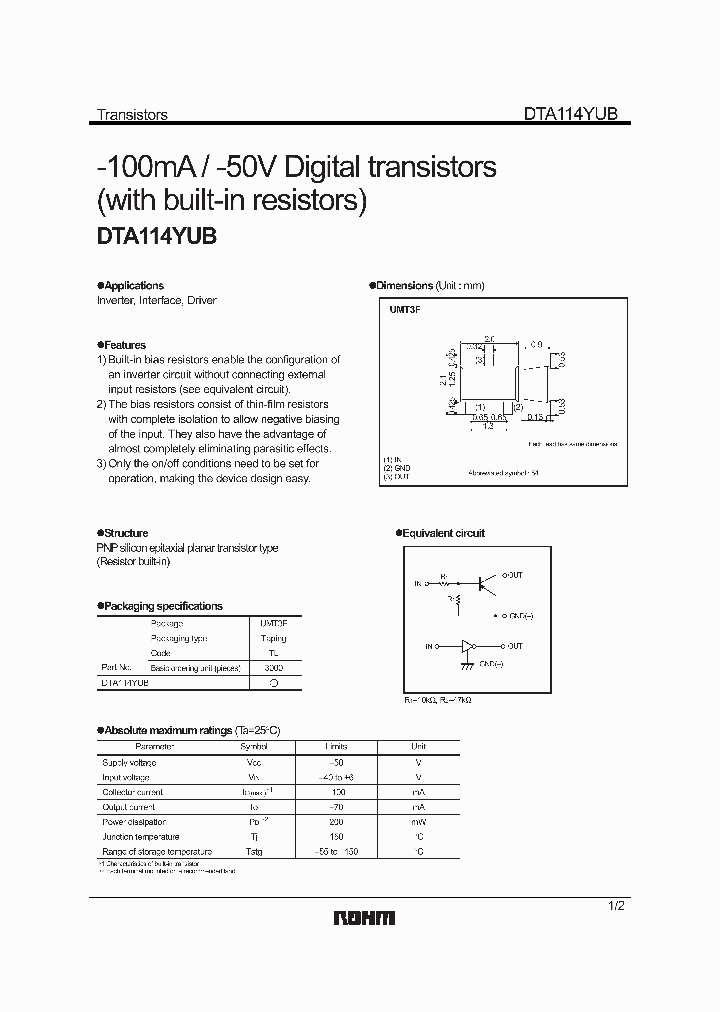 DTA114YUB_3771731.PDF Datasheet