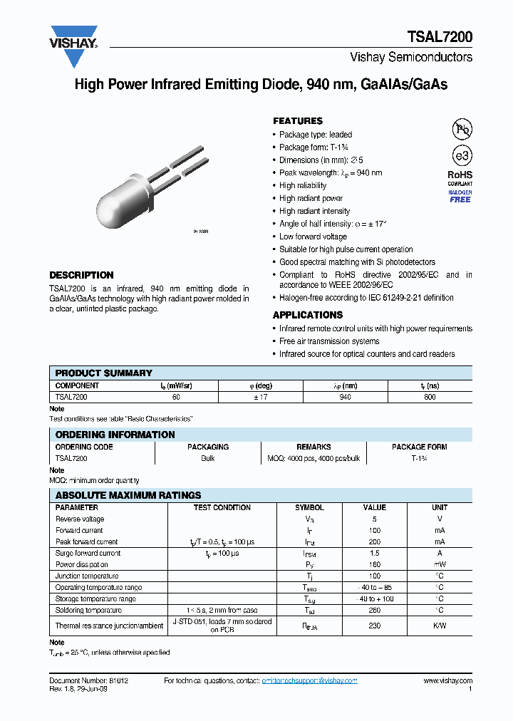 TSAL7200_3771787.PDF Datasheet