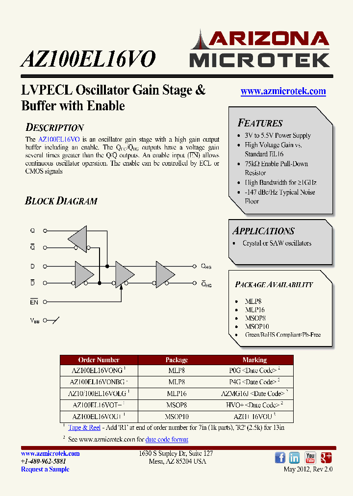 AZ10100EL16VOLG_3771603.PDF Datasheet