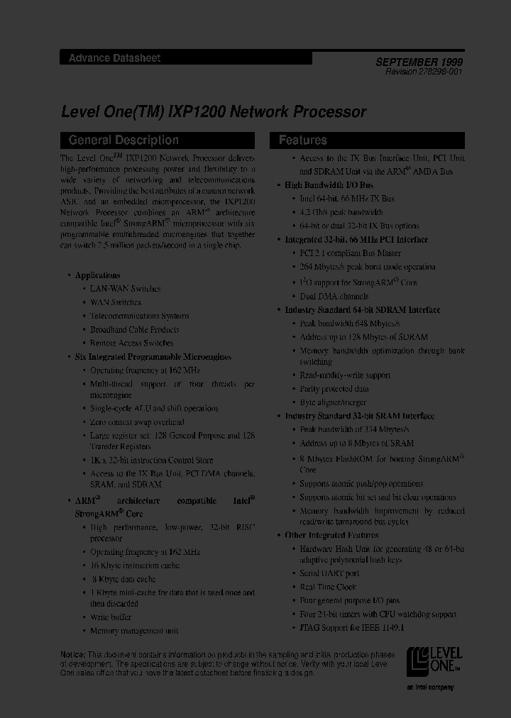 IXP1200_3778718.PDF Datasheet