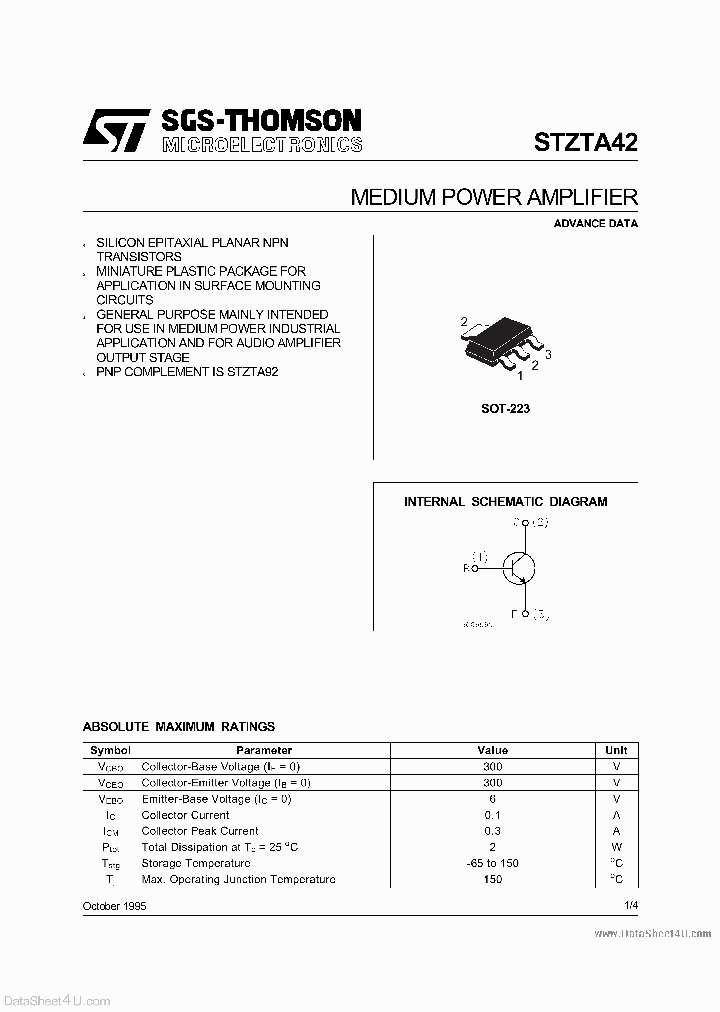 STZTA42_3780100.PDF Datasheet