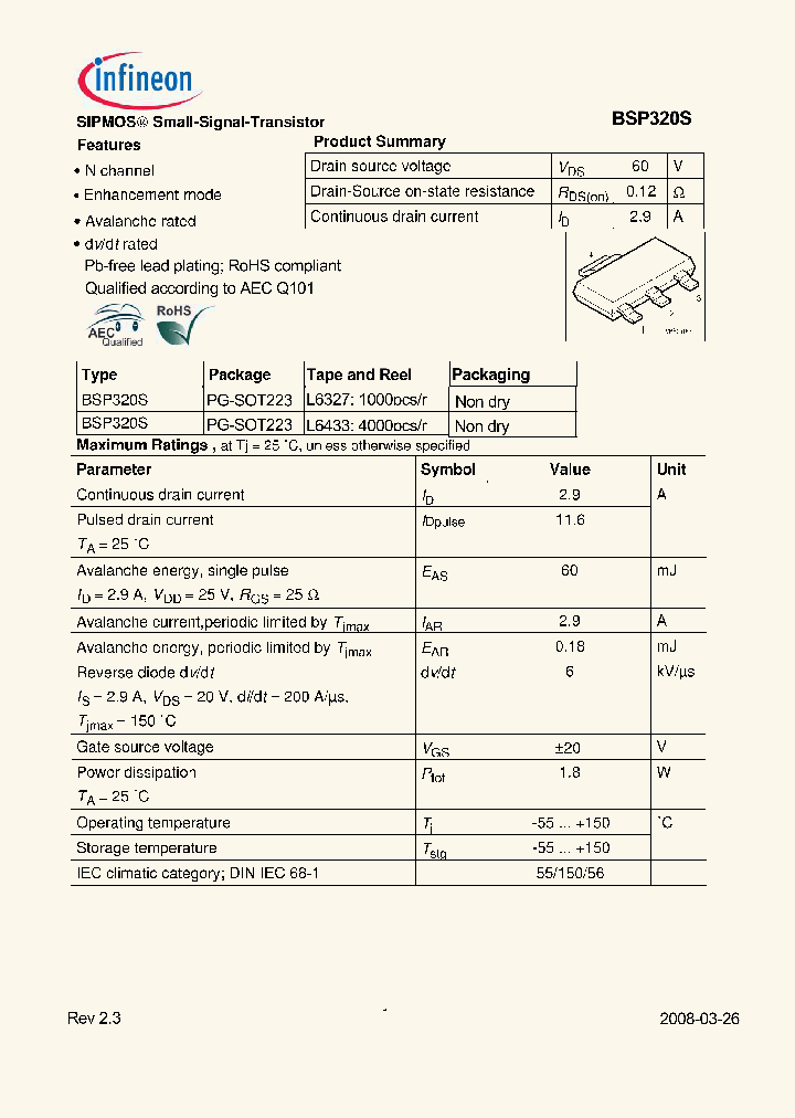 BSP320S08_3779785.PDF Datasheet