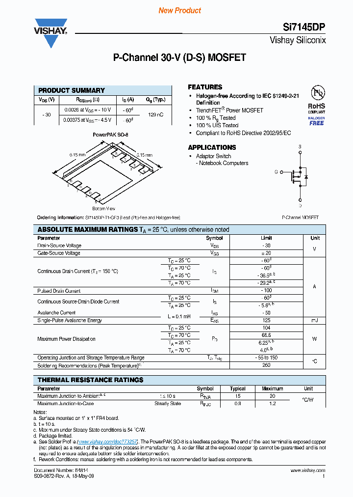 SI7145DP-T1-GE3_3790995.PDF Datasheet