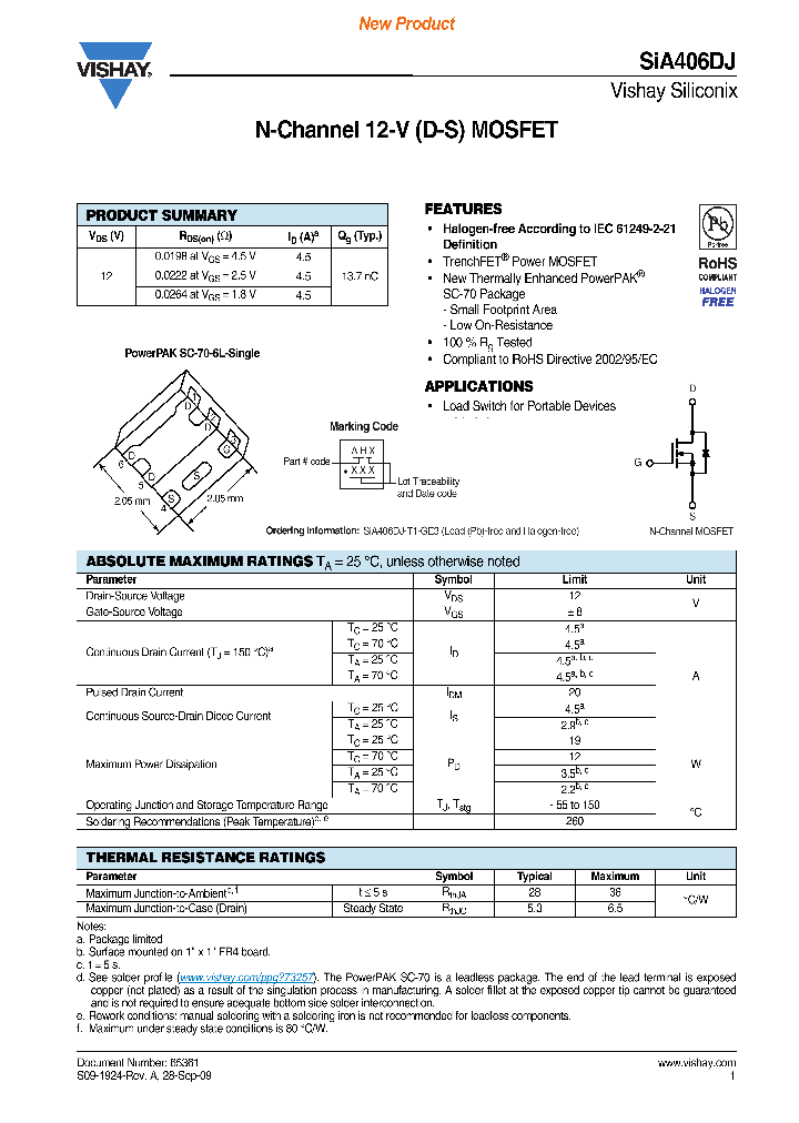 SIA406DJ-T1-GE3_3786569.PDF Datasheet