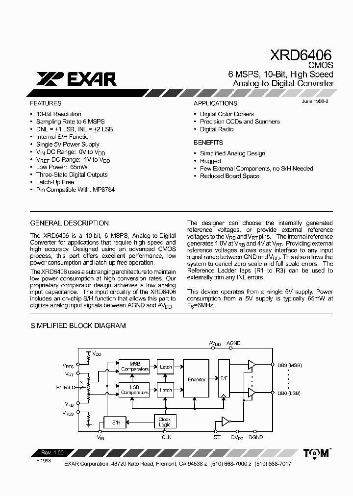 XRD6406_3746336.PDF Datasheet