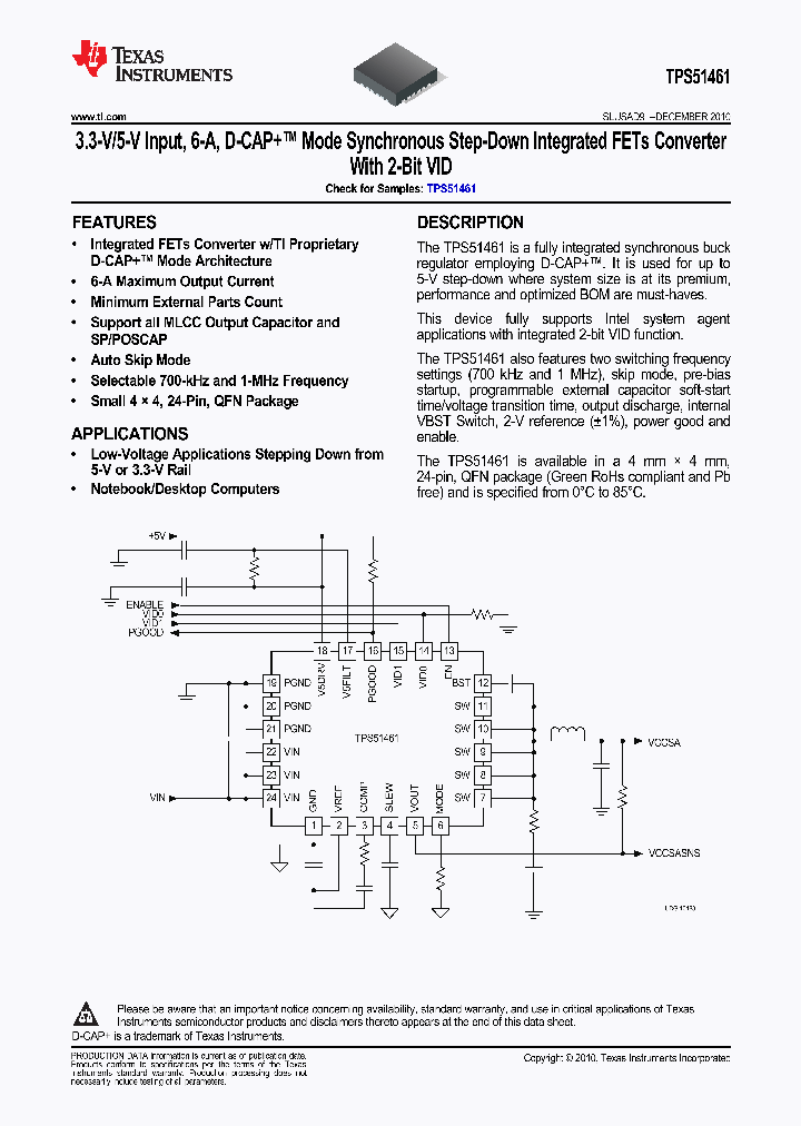 TPS51461RGER_3748326.PDF Datasheet