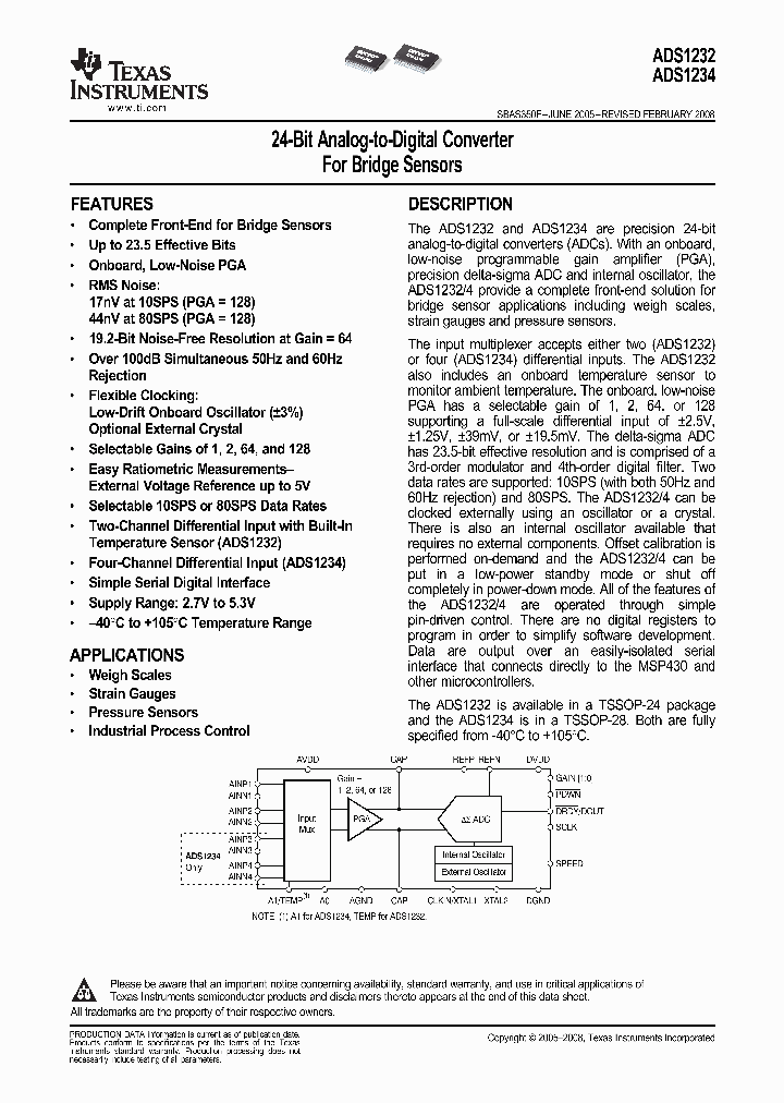 ADS1234IPW_3744315.PDF Datasheet