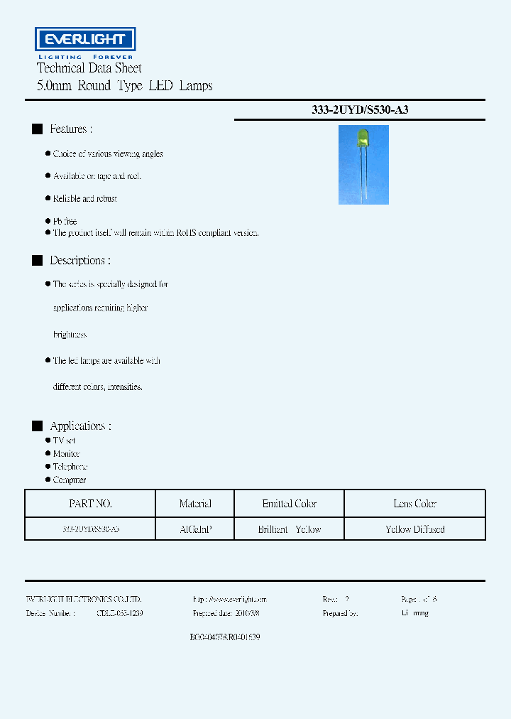 333-2UYDS530-A3_3749195.PDF Datasheet