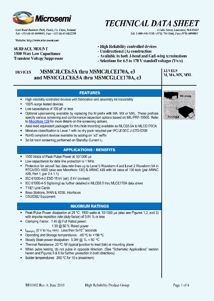 MXSMCGLCE100AE3_3746190.PDF Datasheet