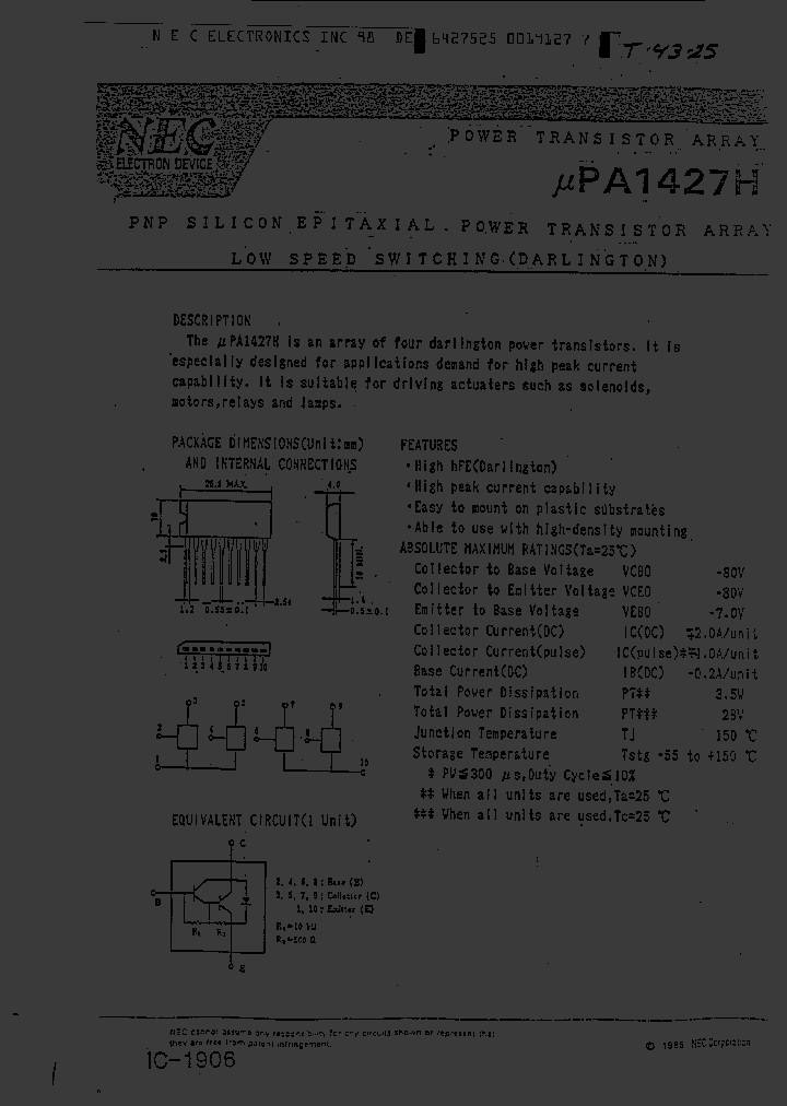 UPA1427H_3747790.PDF Datasheet
