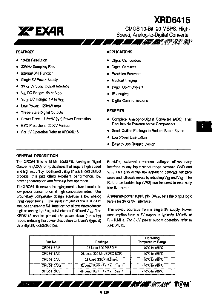 XRD6415AIV48_3746640.PDF Datasheet