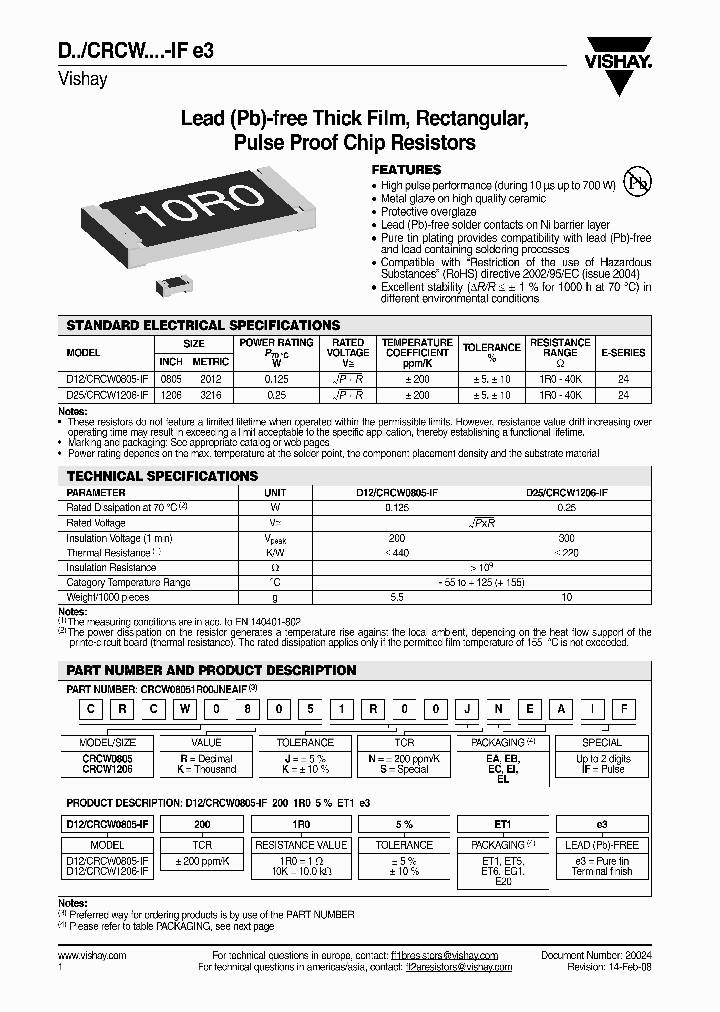 CRCW0805100RJNEYIF_3752611.PDF Datasheet