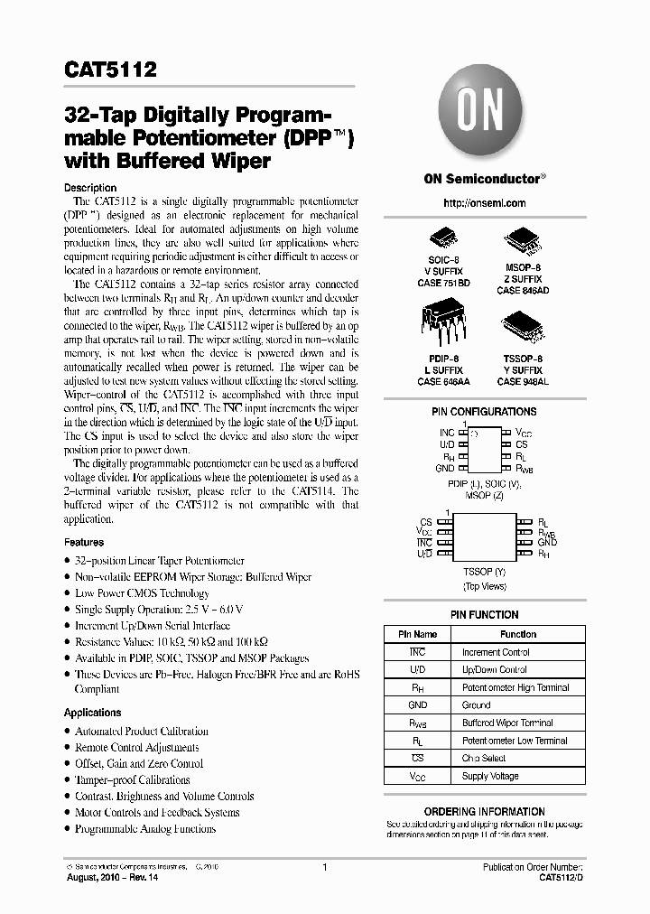 CAT5112YI-00-GT3_3752475.PDF Datasheet