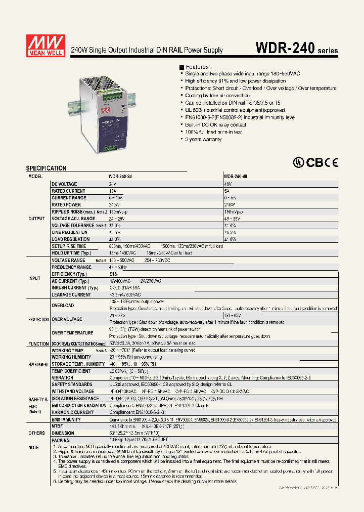 WDR-240_3816089.PDF Datasheet
