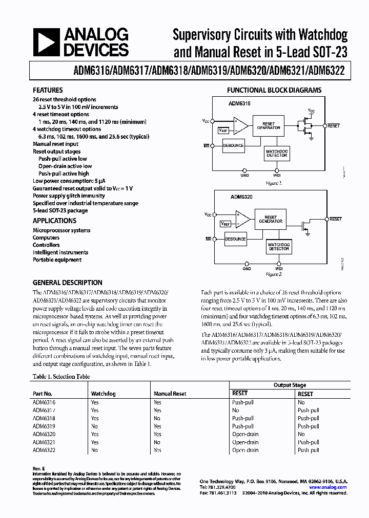 ADM6316CY29ARJ-RL7_3753215.PDF Datasheet