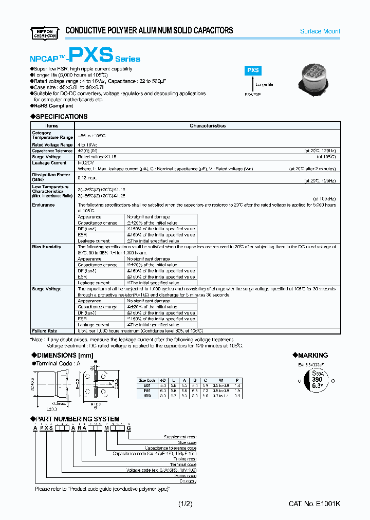 APXS160ARA820MH70G_3748702.PDF Datasheet