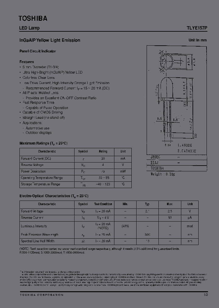 TLYE157PT_3751467.PDF Datasheet