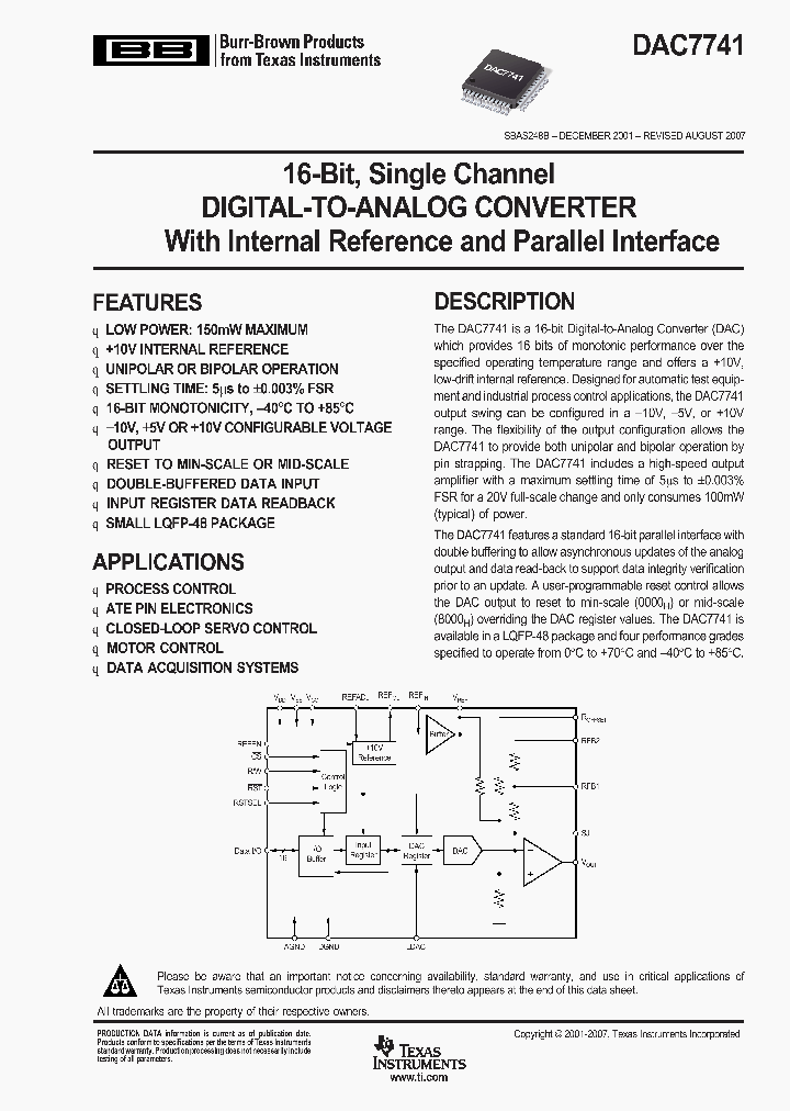 DAC7741YL250G4_3753045.PDF Datasheet