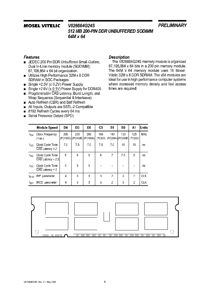 V826664G24SXSG-A1_3750240.PDF Datasheet