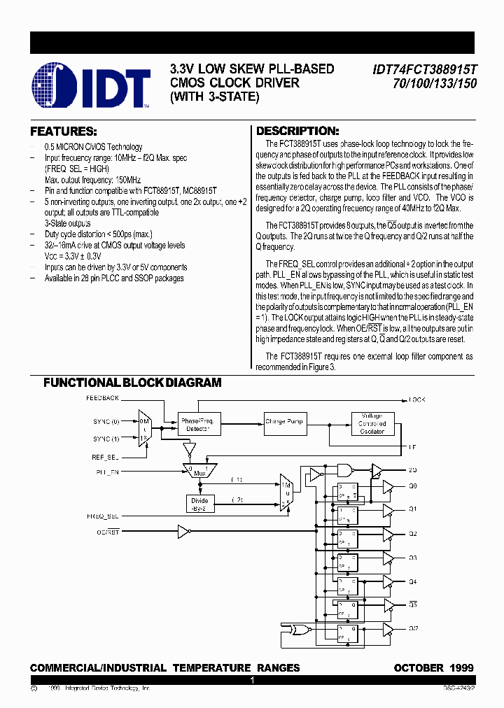IDT74FCT388915T150PYI_3752445.PDF Datasheet