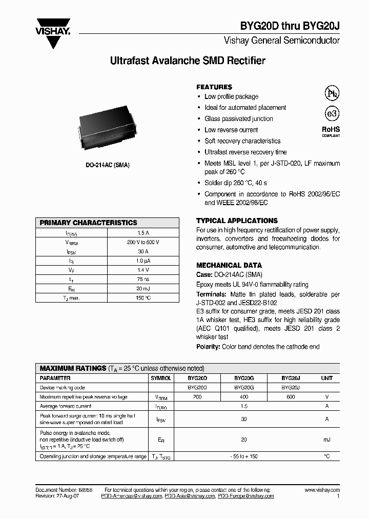 BYG20DHE3TR3_3752227.PDF Datasheet