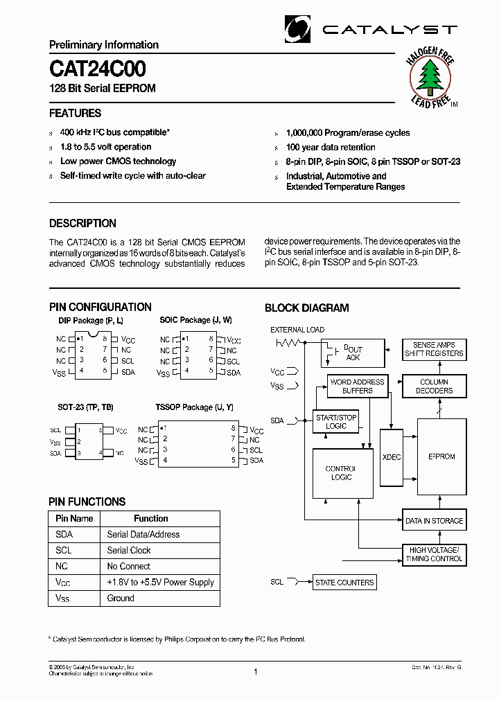 CAT24C00YE-18_3749256.PDF Datasheet