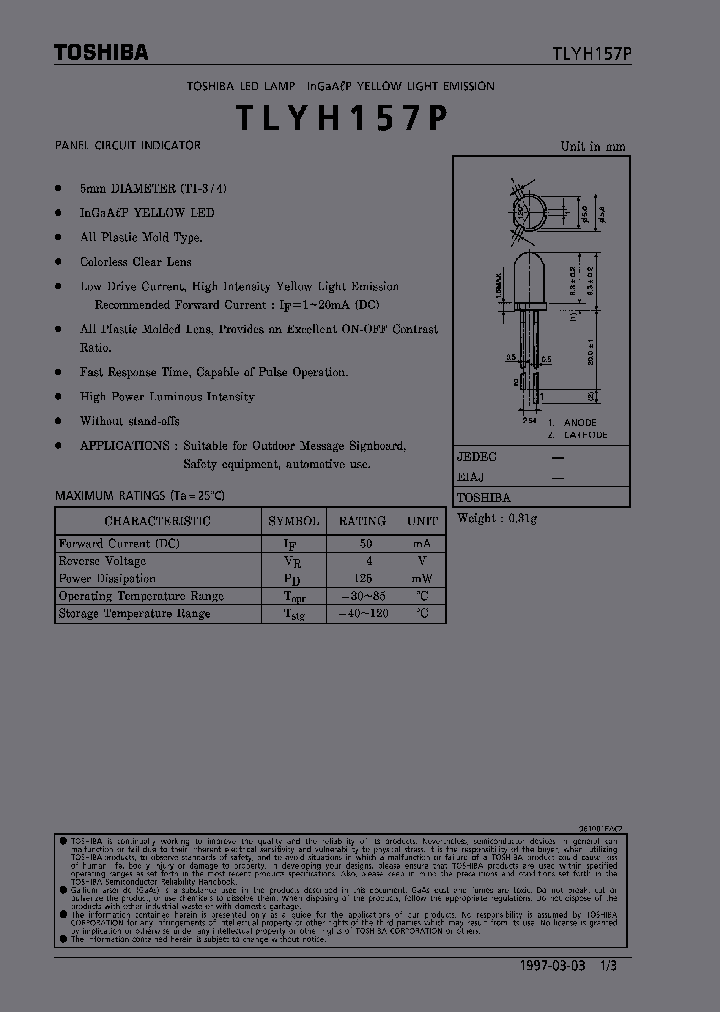 TLYH157PST_3753606.PDF Datasheet