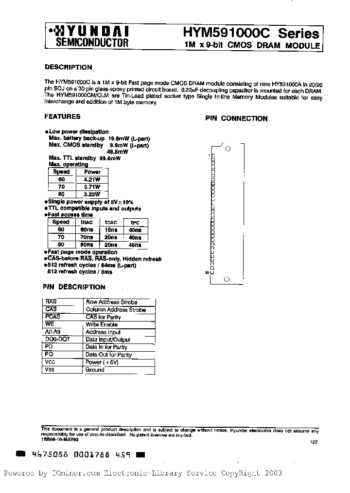 HYM591000CLM-80_3754472.PDF Datasheet