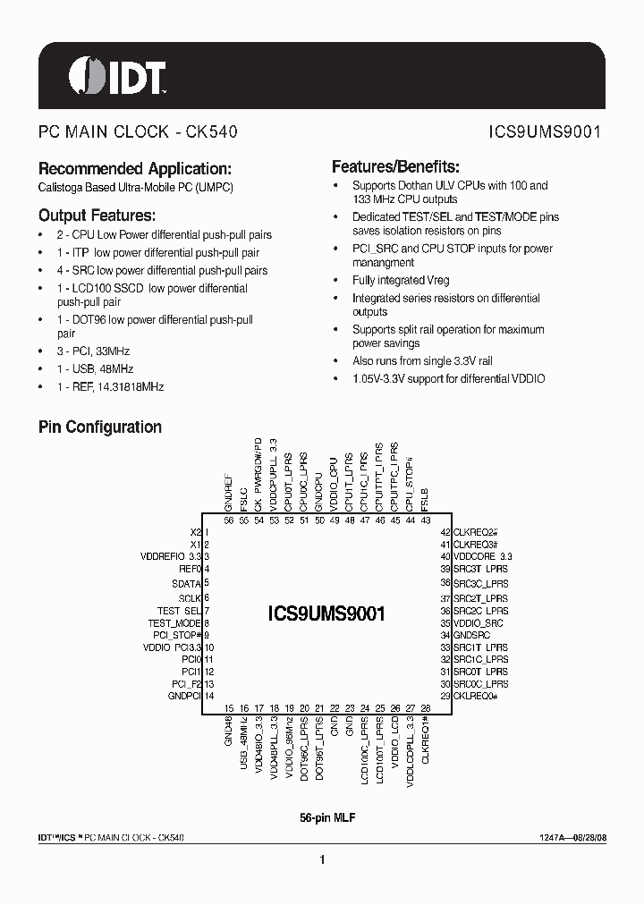 9UMS9001YKLF-T_3752964.PDF Datasheet