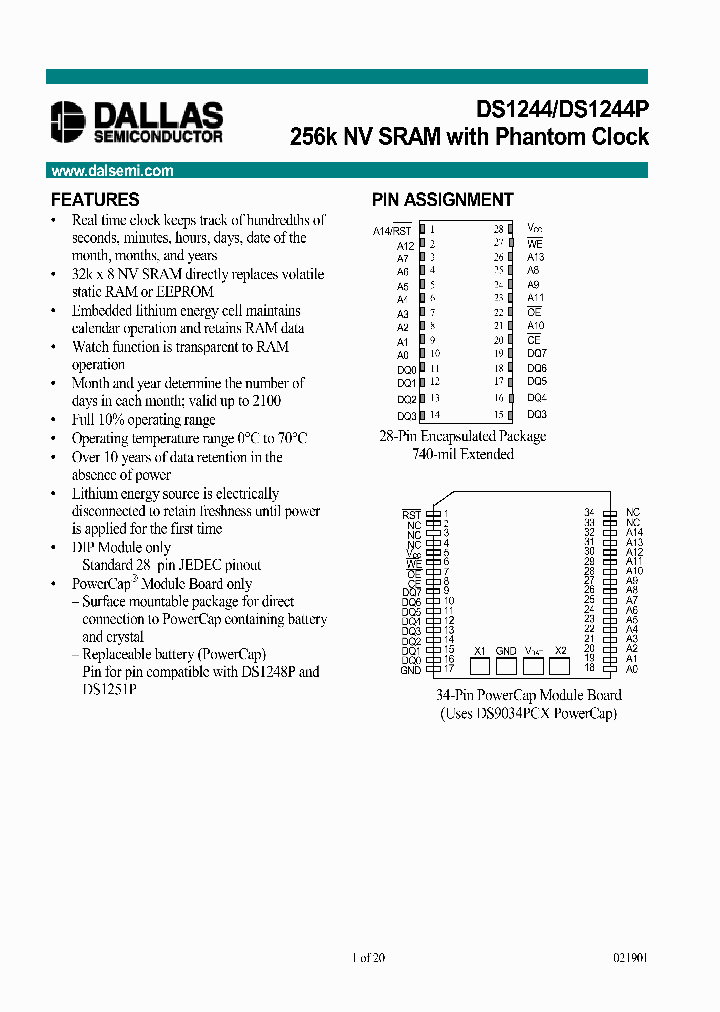 DS1244YP-100-IND_3754626.PDF Datasheet